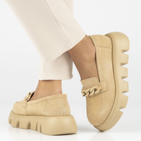 Leather shoes Filippo DP4536/23 BE beige