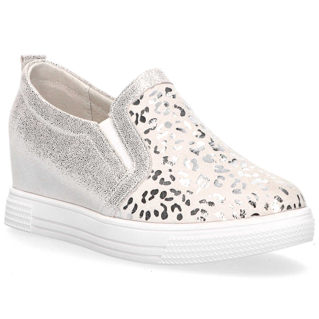 Leather shoes Filippo DP1349/20 SI silver