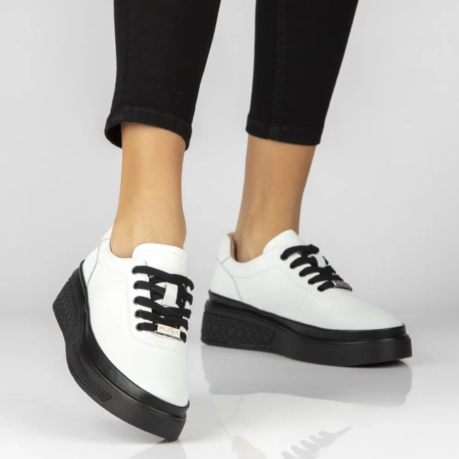 Leather shoes Filippo DP8326/26 WH white