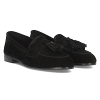 Skórzane mokasyny Filippo DP2149/21 BK czarne