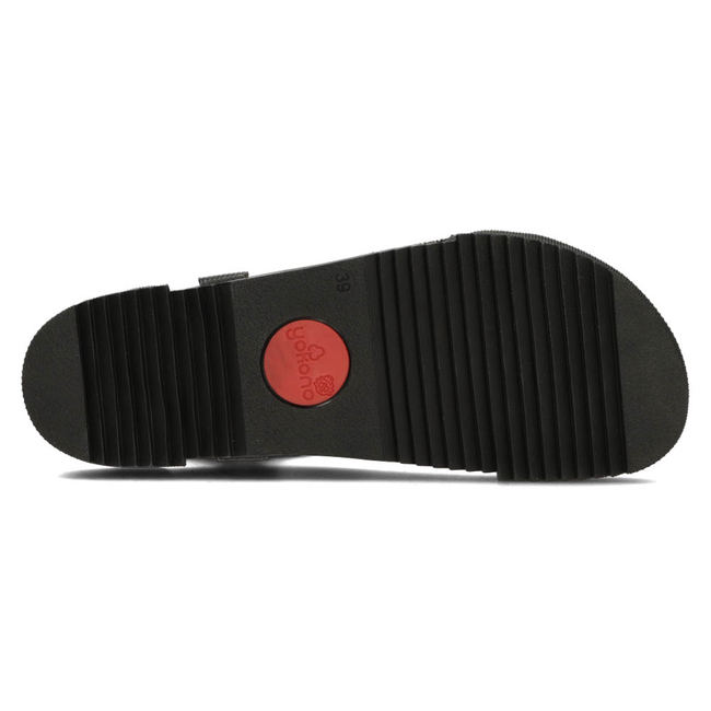 Leather sandals Yokono ROSS-002 black
