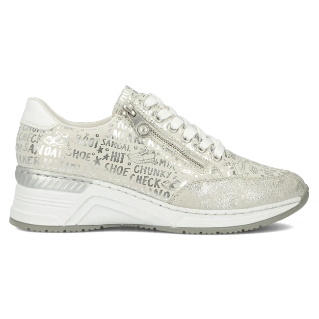 Sneakersy Rieker N4316-90 beżowe