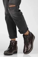 Leather ankle boots Filippo DBT3169/25 BG burgundy