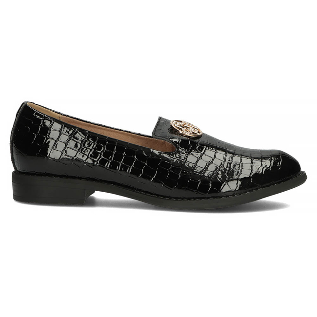 Skórzane półbuty Filippo DP4131/22 BK czarne