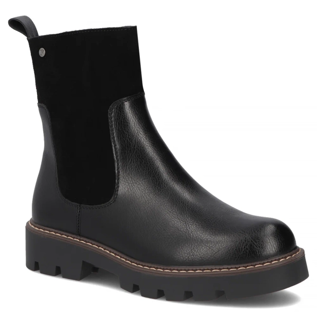 Leather ankle boots Filippo DBT7260/25 BK black