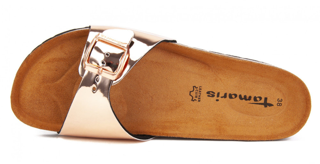 Klapki Tamaris 1-27520-22 983 Mirror rose gold