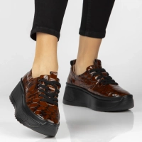 Leather sneakers Filippo DP6427/26 BR CR brown