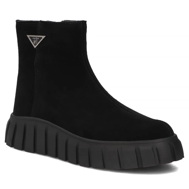 Leather ankle boots Filippo DBT6301/25 BK black