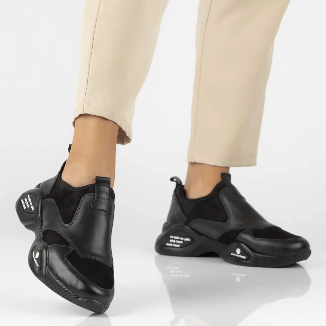 Leather shoes Filippo DP3911/22 BK black