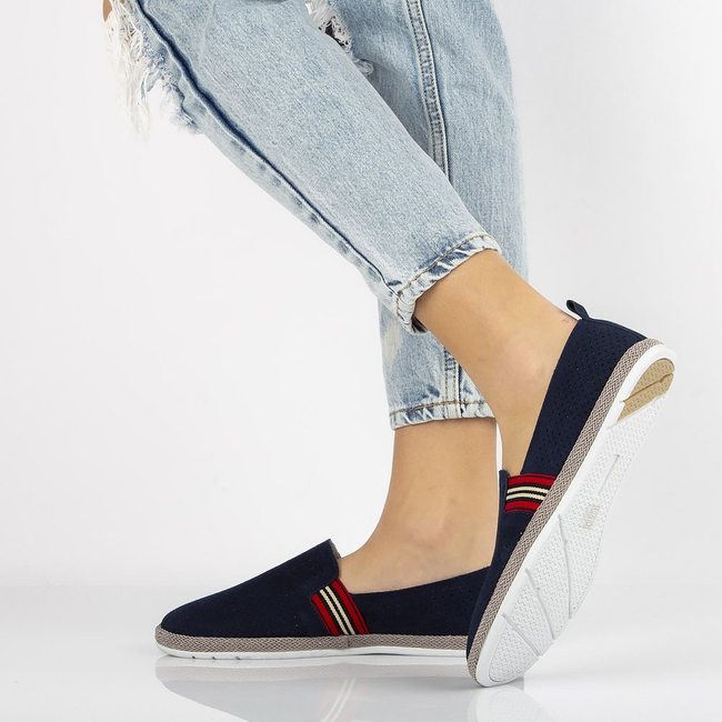 Leather shoes Filippo DP2309/21 NV navy blue