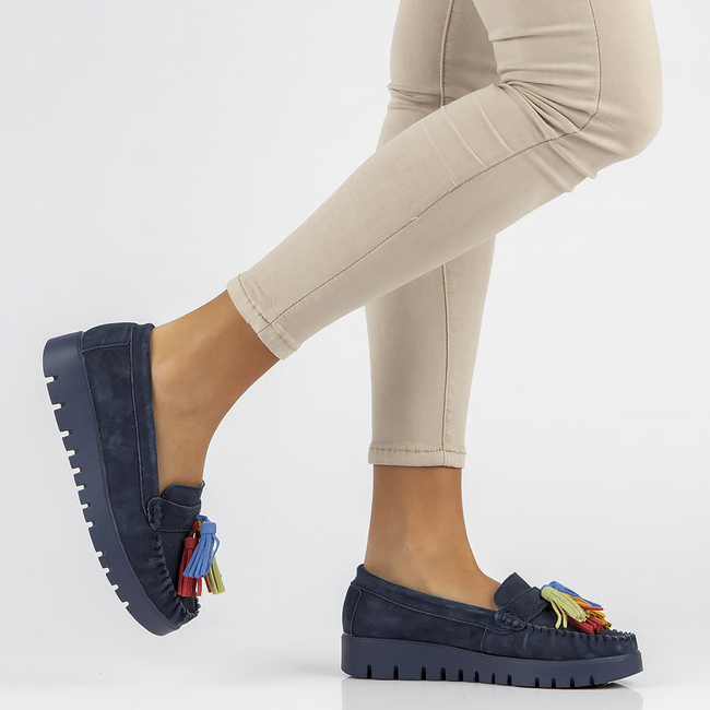 Leather shoes Filippo DP3535/23 NV navy