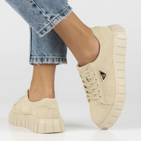 Leather sneakers Filippo DP4138/23 BE beige