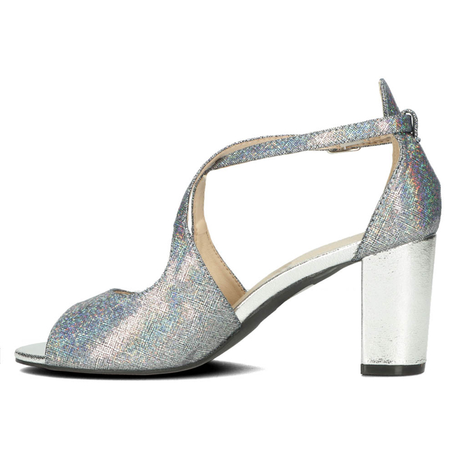 Sandały na słupku Filippo DS4632/23 SI srebrne