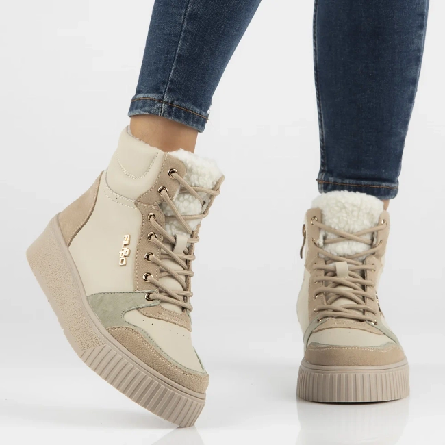 Leather ankle boots DBT6461/24 BE beige