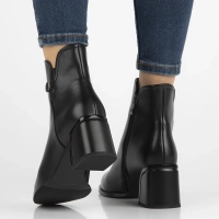 Botki na obcasie Filippo DBT4865/23 BK czarne