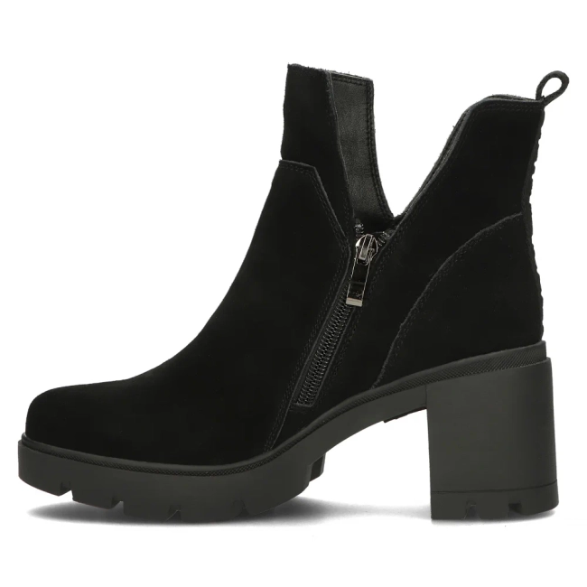 Leather ankle boots Filippo DBT4755/23 BK black