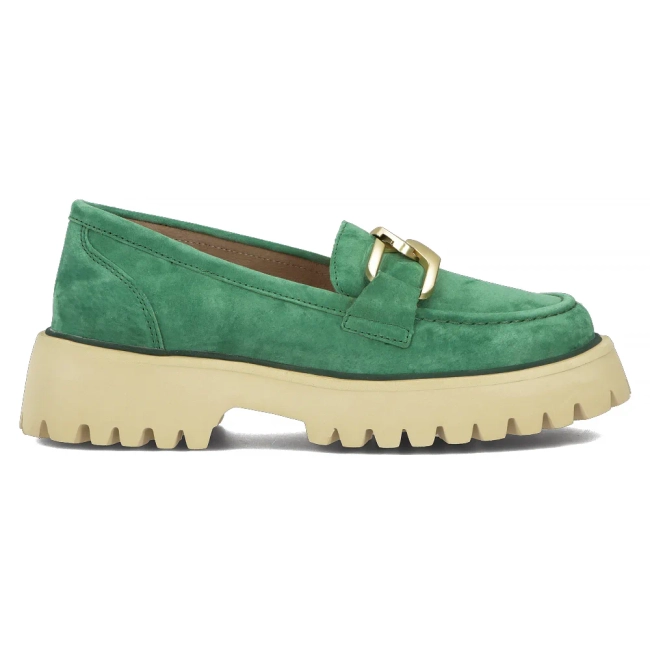 Leather shoes Filippo DP4916/24 GE green