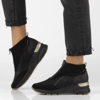 Sneakersy Rieker N6361-00 czarne