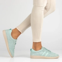 Skórzane sneakersy Filippo DP7508/26 LT GE jasnozielone