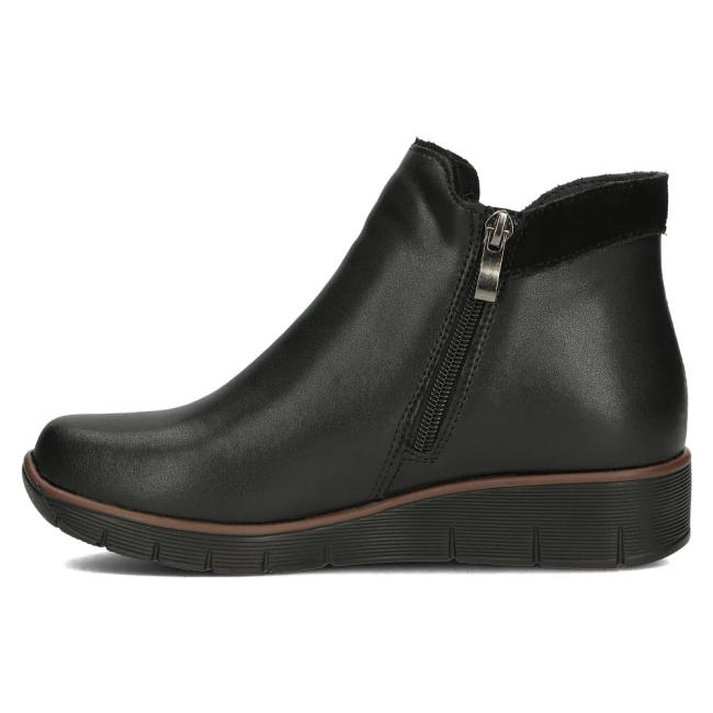 Leather ankle boots Filippo DBT4781/23 BK black