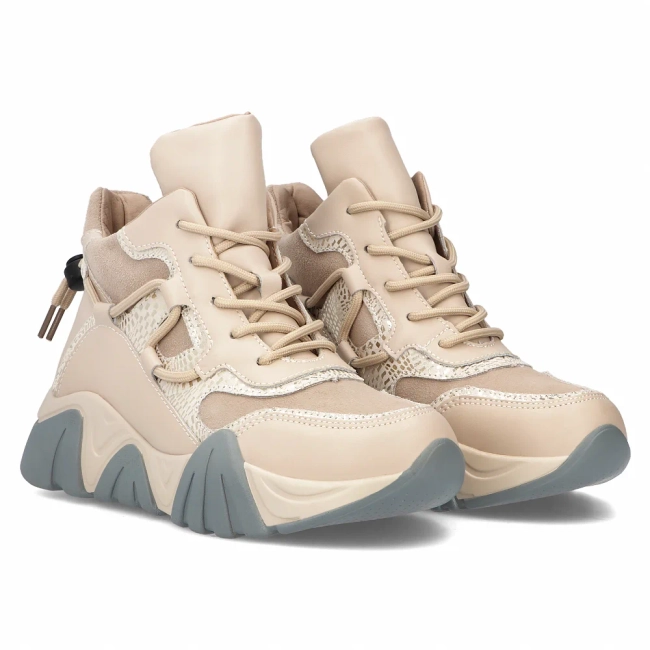 Leather ankle boots Filippo DBT6367/24 BE beige