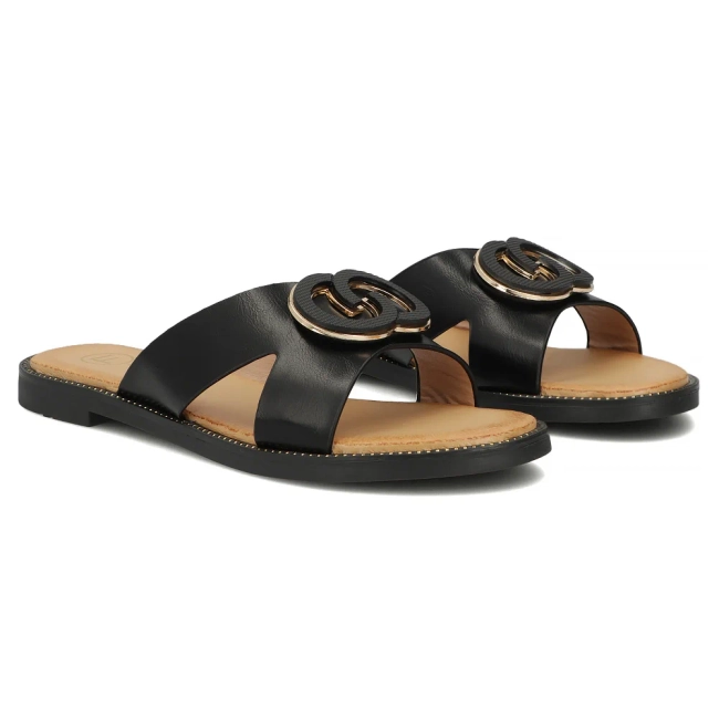 Klapki Filippo DK7890/26 BK czarne