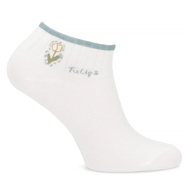 Skarpety damskie 2512-8 tulipan białe