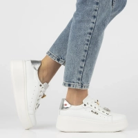 Leather sneakers Filippo DP6790/25 WH white