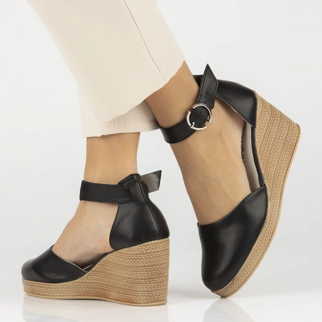 Leather shoes Filippo DP3519/24 BK black