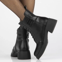 Leather ankle boots Filippo DBT6550/24 BK black