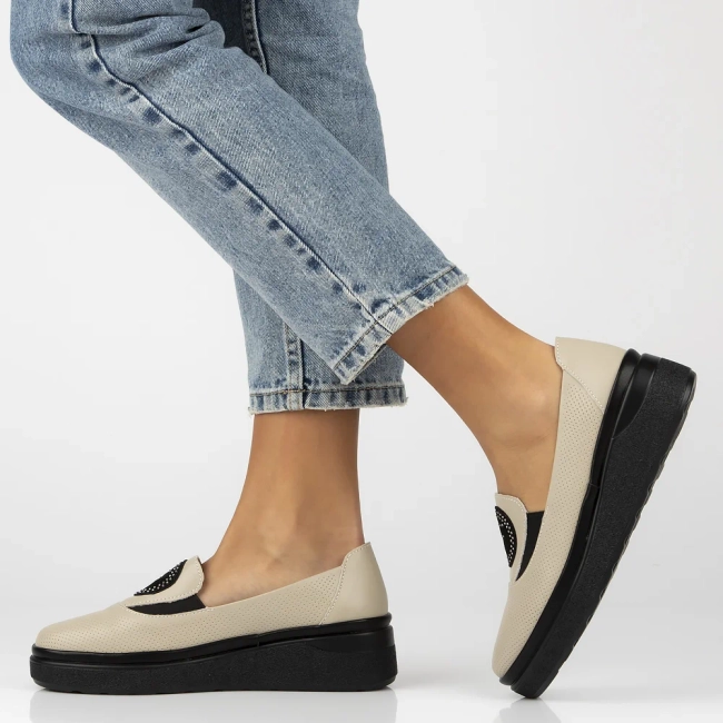 Leather shoes Filippo DP6801/25 BE beige