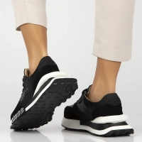 Leather sneakers Filippo DP6762/25 BK black