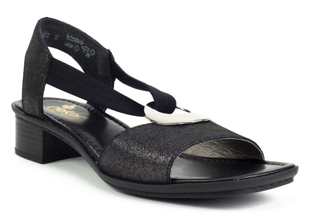 Sandały Rieker 62662-03 Czarne - Filippo.pl