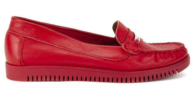 Mokasyny Filippo 10083 Zara czerwony