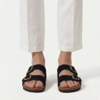 Leather flip-flops Filippo MK7921/26 BK black