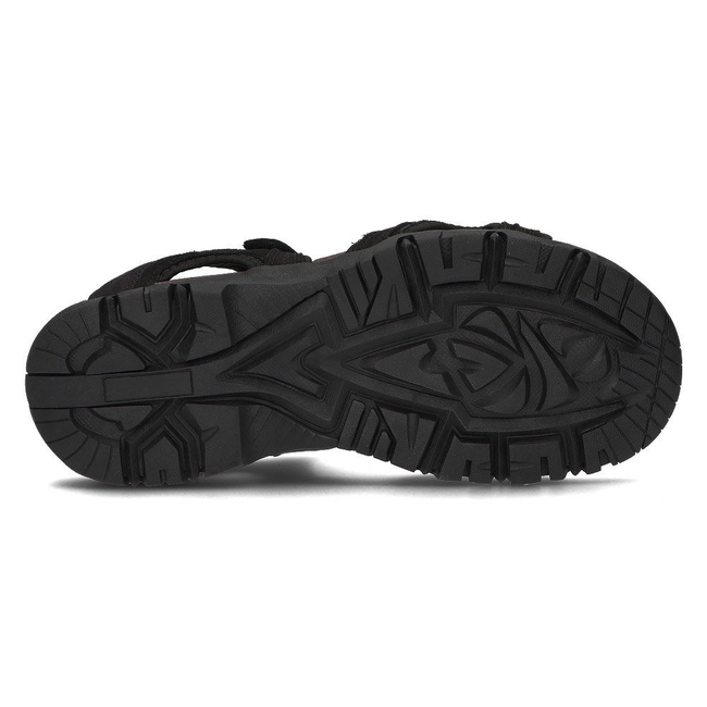 Leather sandals for men Filippo MS2306/21 BK black