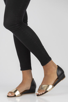 Leather sandals Filippo 01971-46/00-5 black-gold