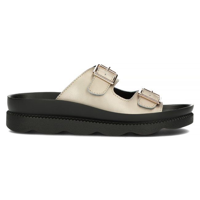 Leather flip-flops Filippo DK3599/22 GO gold