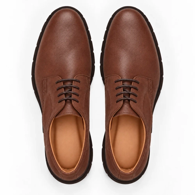 Leather shoes Filippo MP8010/26 LT BR brown