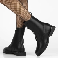 Leather ankle boots Filippo DBT7237/25 BK black