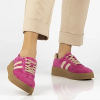 Skórzane sneakersy Filippo DP6776/25 FH BE fuksja