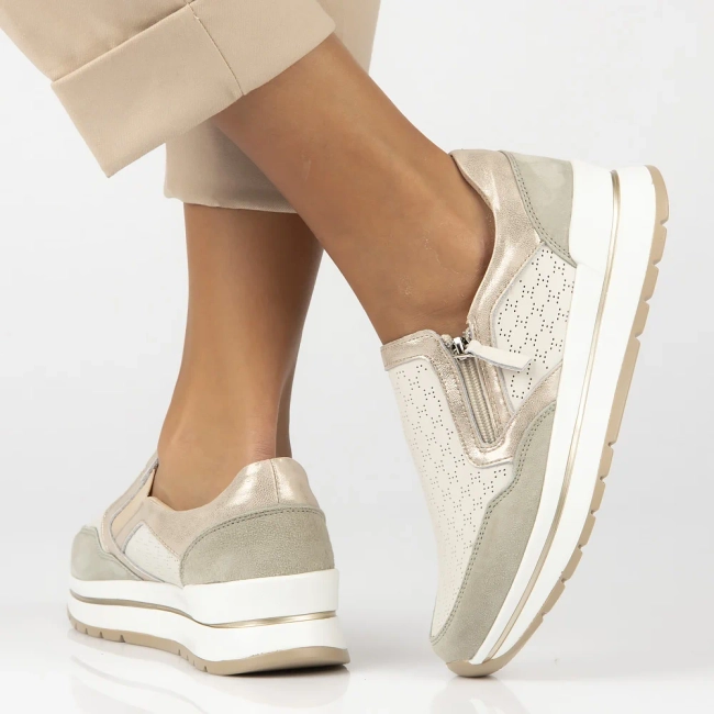 Leather shoes Filippo DP6777/25 BE GE beige