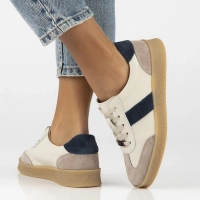 Skórzane sneakersy Filippo DP6799/25 BE NV beżowe