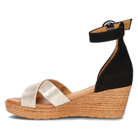 Leather sandals Filippo 04565-25/00-5 gold-black