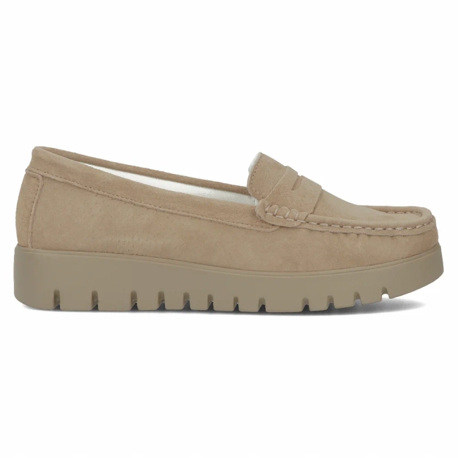 Leather loafers Filippo DP6045/24 BE beige