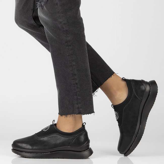 Leather shoes Filippo DP4174/22 BK black