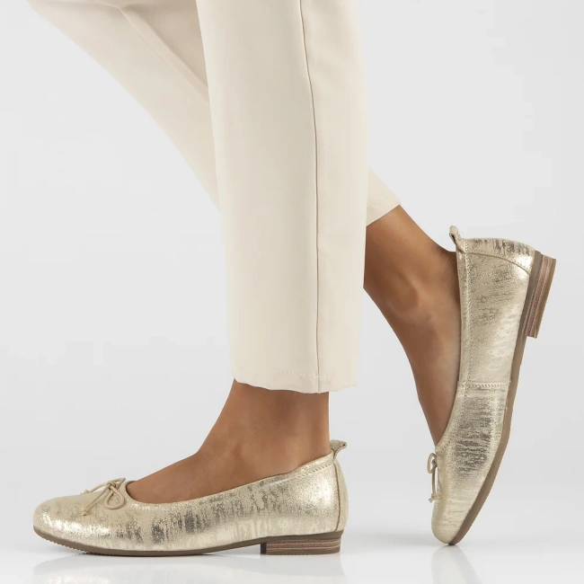 Leather shoes Filippo DP6249/24 GO gold