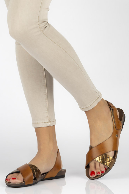 Leather sandals Filippo 40141 brown