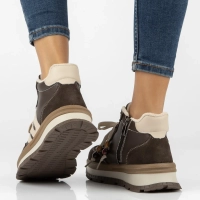 Leather platform ankle boots Filippo DBT8064/26 D BR brown
