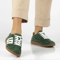 Leather sneakers Filippo DP7492/25 GE green